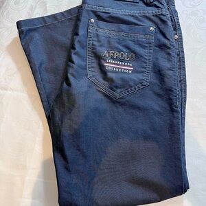 Alfarpolo Men’s Grey Denim Jeans Straight Leg Size 36